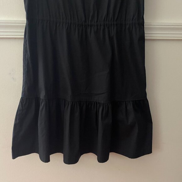 Theory Black Cotton Sleeveless Shift Dress Size‎ Small - Picture 5 of 6